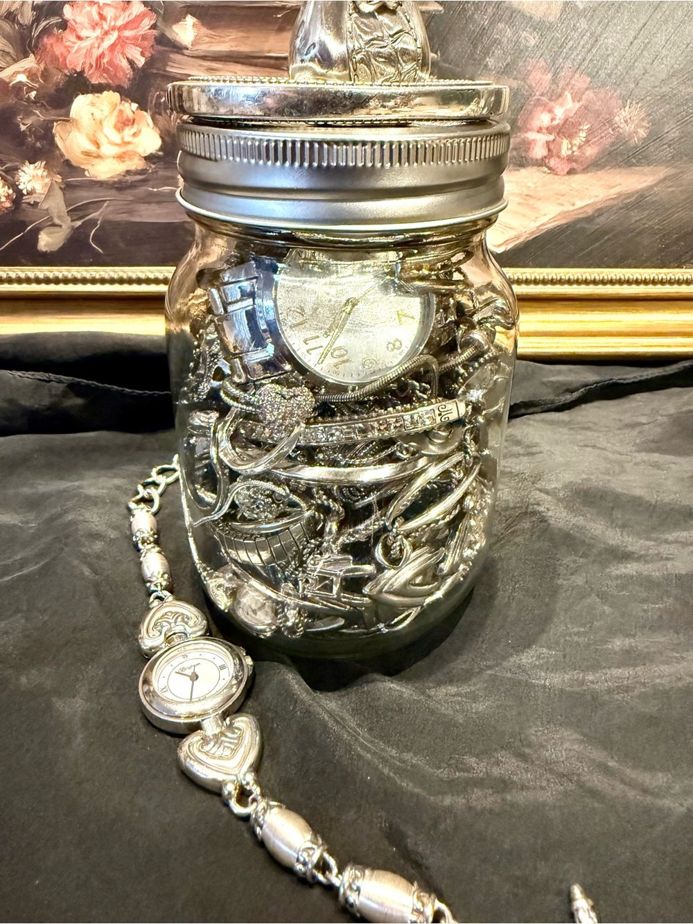 Brighton Jewelry Jar 🩶🖤🩶🖤 - Picture 5 of 7